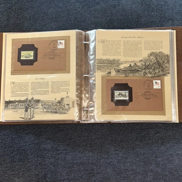 Vintage U.S.A. Stamp Collection Album